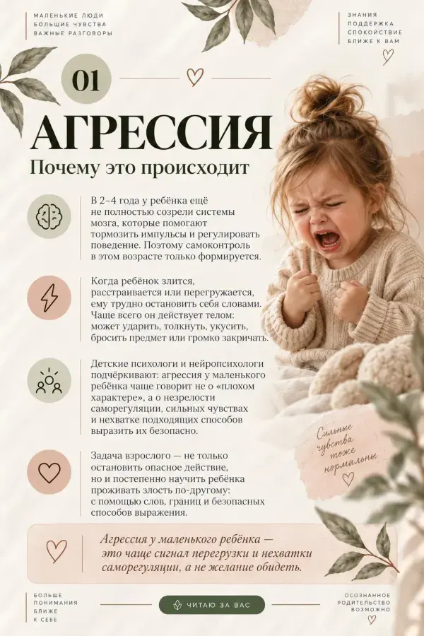 Страница гайда «Агрессия: почему это происходит»