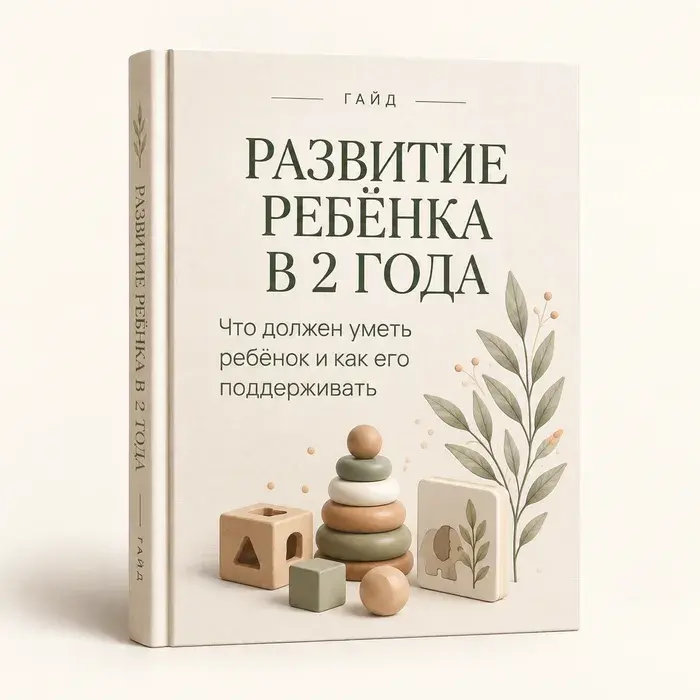 Обложка гайда «Развитие ребёнка в 2 года»